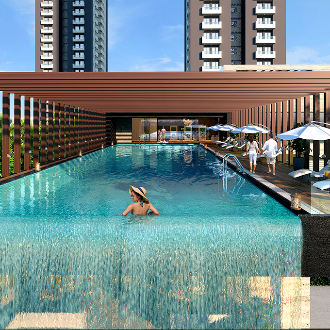 Privana North towers in daylight